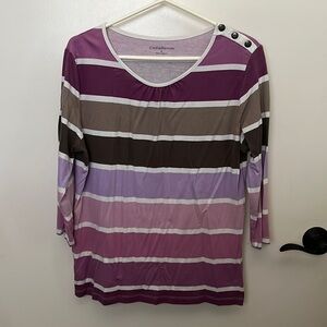 Croft & Barrow 3/4 sleeve tee